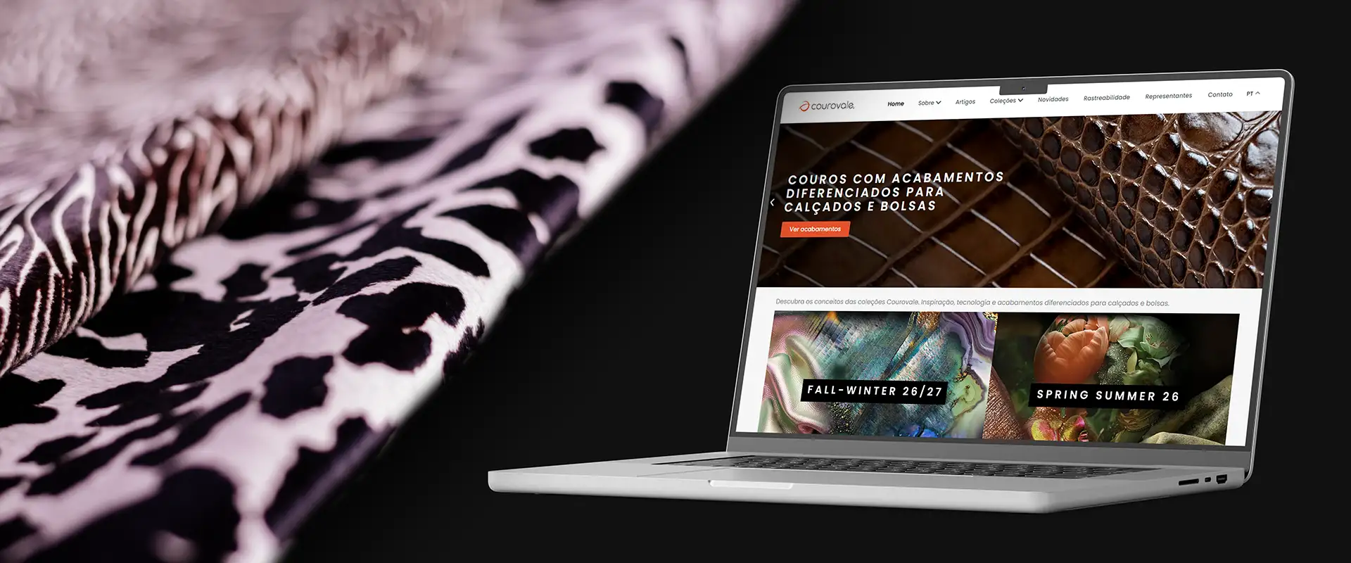 w3com-portfolio-case-courovale_05 Criação e desenvolvimento de site responsivo para a Courovale exibido em notebook pela W3COM.